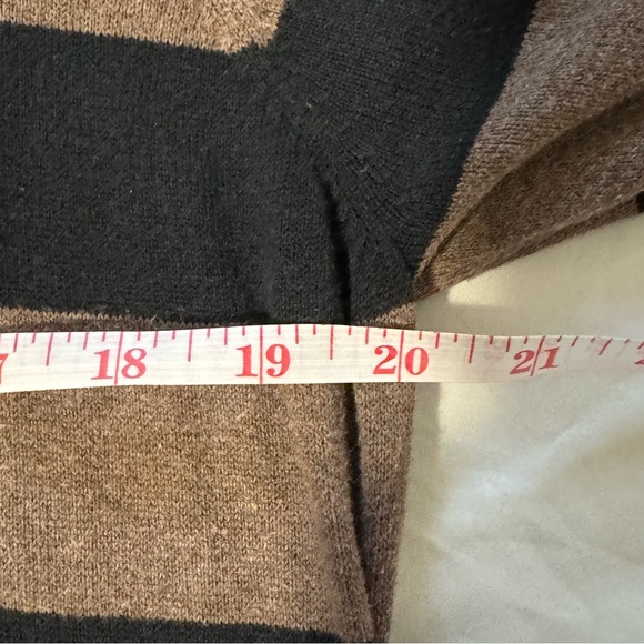 Black and Brown Striped Sweater Knit Dress 🧶 - Picture 12 of 15